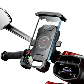 Универсальное крепление на руль велосипеда и мотоцикла, держатель для телефона с полной регулировкой угла наклона, подходит для большинства смартфонов