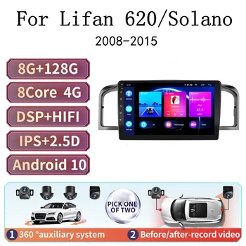 Автомобильная навигация gps 9 дюймов Android 10 8 core поддержка зеркальной связи 2DIN автомобильный радио мультимедийный видеоплеер для Lifan 620/Solano БЕЗ DVD