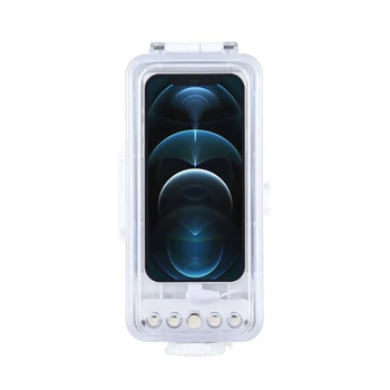 Дропшип 147-футовый Водонепроницаемый Корпус для дайвинга Телефон под водой в ЧЕХЛЕ для iOS 13.0 или выше Телефон для работы с учетом регистра