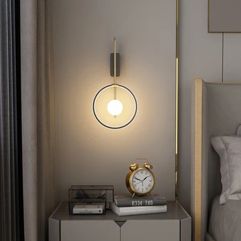 Современный минималистичный светодиодный настенный светильник для спальни домашний декор роскошный внутренний настенный светильник для спальни ночник настенное украшение настенный светильник