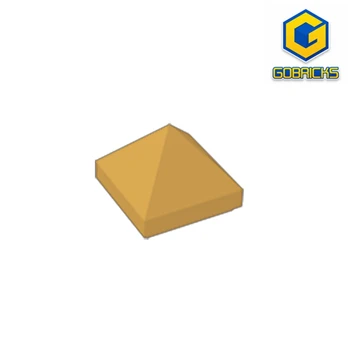 10ШТ Gobricks GDS-837 Наклон 45 1 x 1 x 2/3 Четырехугольная Выпуклая Пирамида совместима с lego 22388 Подарки детские поделки