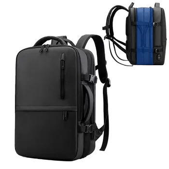 Расширяемые туристические рюкзаки для мужчин, водонепроницаемый рюкзак для ноутбука большой емкости, рюкзак для зарядки через USB, походный рюкзак на открытом воздухе