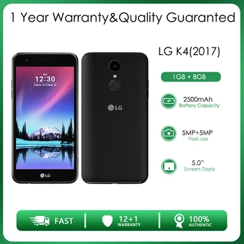 LG K4 M160 Отремонтированный Разблокированный 8 ГБ 2 ГБ оперативной памяти, 4G LTE Четырехъядерный телефон с камерой заднего вида 5 МП 5.0 