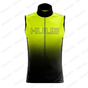 Куртки Huub Жилет 2023 Летний Велосипедный трикотажный жилет Велосипедная ветрозащитная водонепроницаемая легкая велосипедная одежда Ropa Maillot Ciclismo