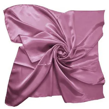 Атласный Шелковый большой квадратный шарф в морском стиле размером 90x90 см, 24 цвета, обертывание шейным платком в морском стиле