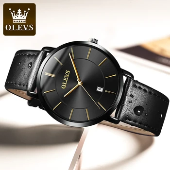 Оригинальные кварцевые часы OLEVS для мужчин, водонепроницаемые часы с датой, спортивные часы, мужские светящиеся наручные часы класса Люкс Relogio Masculino