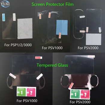 YuXi для PSP 3000 Для PSV 1000 2000 Закаленное стекло спереди и сзади Прозрачная защитная пленка для экрана HD Прозрачная защитная пленка Guard