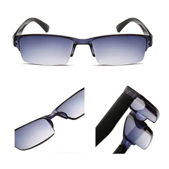 Очки для чтения Мужские сверхлегкие очки в полурамке женские очки для дальнозоркости от + 1,0 до + 4,0 в стиле ретро gafas