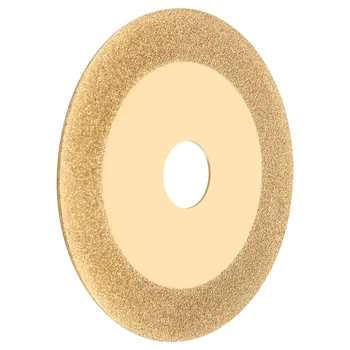 100-миллиметровый дисковый круг с алмазной заточкой для резки золотистого цвета.