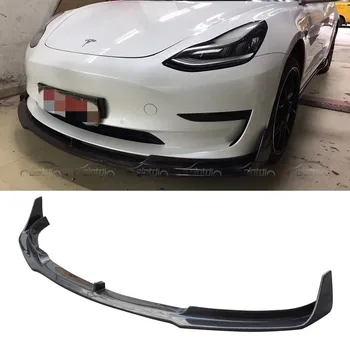 OLOTDI Автомобильный стайлинг из углеродного волокна, передний бампер, спойлер, передний фартук для Tesla МОДЕЛЬ 3 2019-2020