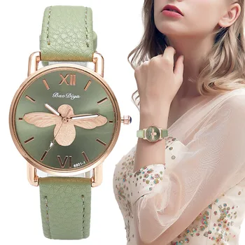Модные повседневные женские кварцевые часы с простым дизайном 