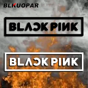 BLKUOPAR Черно-розовая наклейка на автомобиль, устойчивая к царапинам, вырезанная штампом, модные индивидуальные наклейки, водонепроницаемый винил, забавный дизайн бампера автомобиля