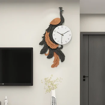 Цифровые художественные настенные часы Гостиная Бесшумные современные Металлические Большие Настенные часы Роскошная Кухня Спальня Reloj Para Pared Room Decor W