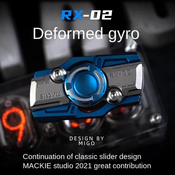 Rx02 Greedy 2 поколения слайдер с гироскопом на кончиках пальцев для взрослых, игрушка для снятия давления, высокоскоростное вращение EDC