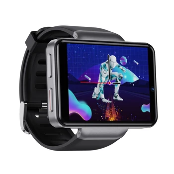 DM101 4G Смарт-часы Мужские 2,41 дюймовые Full Touch 3 ГБ 32 ГБ 2080 мАч Аккумулятор 5 МП Двойная Камера Face ID Пульсометр GPS Smartwatch