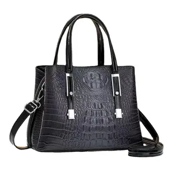 Тренд 2023 года, роскошная дизайнерская однотонная женская сумка с рисунком крокодиловой кожи, высококачественные женские сумки-мессенджеры через плечо, сумка-мешок