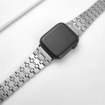 Браслет VIP Link для Apple Watch Band ultra 49 мм 45 мм 44 мм 42 мм 41 мм 40 мм 38 мм Ремешок из нержавеющей Стали iWatch 8 7 6 5 4 3 SE2