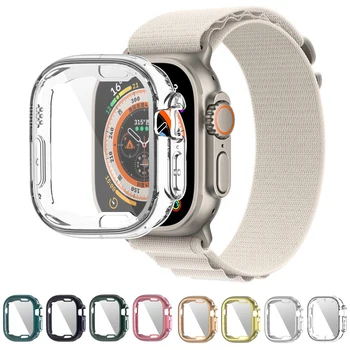360-дюймовый защитный чехол из мягкого прозрачного ТПУ для Apple Watch, 49-миллиметровый водонепроницаемый чехол с гальваническим покрытием, iwatch Ultra Accessories