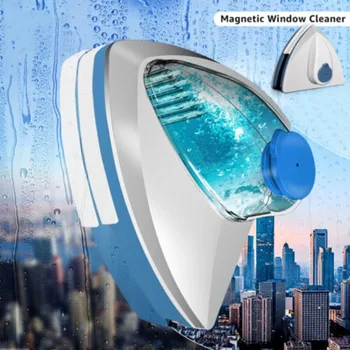 Бытовой Магнитный двухсторонний стеклоочиститель для отвода воды, инструмент для чистки стекол, Щетка для мытья окон, Магнитная щетка