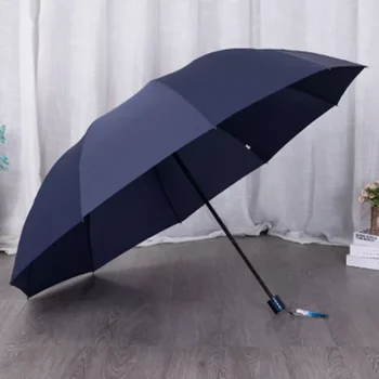 Высококачественный Зонт Мужской Дождевой Женский Ветрозащитный Большой Paraguas Women Sun 3 floding Big Family Umbrella Outdoor Parapluie