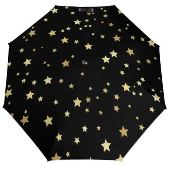Неавтоматический зонт Star 3-х кратный Astro Galaxy с принтом на каркасе из углеродного волокна, легкие ветрозащитные зонты для женщин