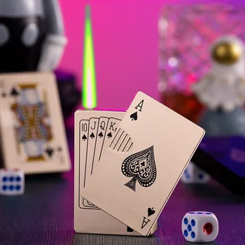 Металлическая ветрозащитная бутановая зажигалка с зеленым пламенем, турбинная горелка, зажигалка для покера с фиолетовым светом, персонализированный креативный подарок для мужчин