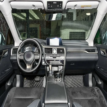 Для LEXUS RX 16-19 из настоящего углеродного волокна, панель управления стеклоподъемником, костюм для выпуска воздуха, рукопожатие, аксессуары для интерьера автомобиля