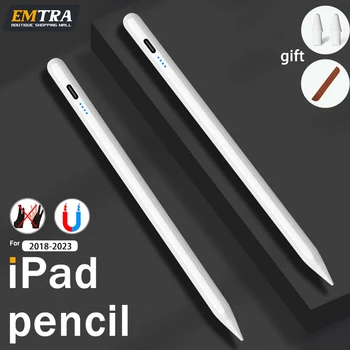 Для iPad Pencil 1 2 поколения Palm Стилус Apple Pencil 2018-2023 Pro Air Mini Аксессуары для iPad включают наконечник и чехол