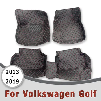 Автомобильные коврики для Volkswagen Golf 7 2019 2018 2017 2016 2015 2014 2013, Ковры, автозапчасти для интерьера, Товары, накладки для ног, Транспортные средства