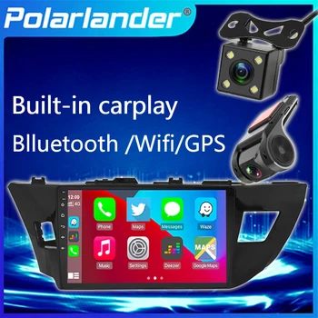 Мультимедийный плеер Автомобильный Радиоприемник Android 9,1 1G + 16G WIFI Сенсорный экран BT Встроенный Carplay 2 Din 10,1 