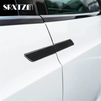 Крышка наружной дверной ручки автомобиля из углеродного волокна, защита от царапин, автомобильные наклейки для Tesla Model 3, модель S, модель X