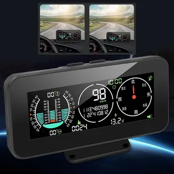 Цифровой спидометр Высококачественный GPS M60 Mini HUD Heads up Дисплей Инклинометр для автобусов внедорожников грузовых автомобилей