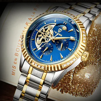 Механические часы Лучший бренд Класса Люкс Мужские часы Модные Автоматические Мужские Повседневные Водонепроницаемые Спортивные часы Relogio Masculino Подарок