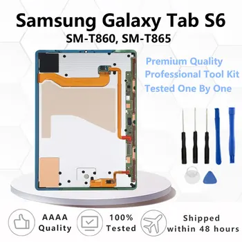 OEM Для Samsung Galaxy Tab S6 SM-T860/SM-T865 Сенсорный Экран Дигитайзер Стеклянная Панель Super AMOLED ЖК-дисплей В Сборе Замена
