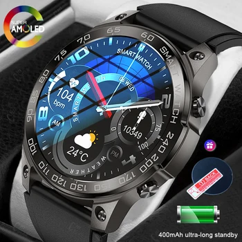 Смарт-часы ChiBear Bluetooth Call Для Мужчин, Экран Всегда Включен, Батарея 400 мАч, 1,43 Дюйма, AMOLED IP68, Водонепроницаемые Спортивные Умные Часы