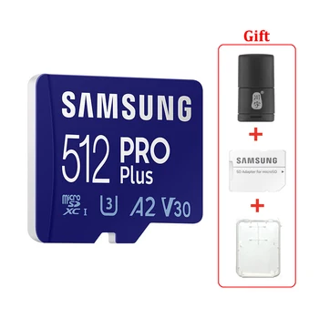 SAMSUNG 128 ГБ TF карта памяти microSD Pro Plus U3 V30 чтение 160 МБ/с Запись 120 МБ /с Высокоскоростная Игровая консоль планшетный Компьютер