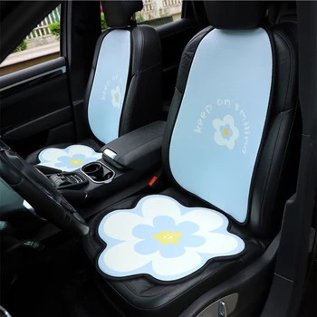 Чехлы для автомобильных сидений, автомобильные аксессуары для девочек, женские шелковые чехлы с цветочным узором для Bmw Toyota Hyundai Volkswagen Mazda Lexus Kia