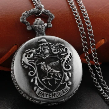 Значок Академии магии, Карманные часы, Римская цифровая подвеска, Полый Бронзовый корпус, Винтажное ожерелье в стиле Стимпанк, Часы в подарок