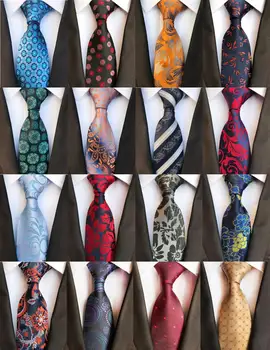 Новый классический мужской галстук с цветочным узором 