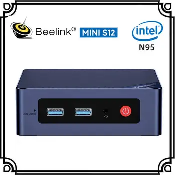 Мини-ПК Beelink MINI S12 12-го поколения Win 11 Intel Alder Lake N95 8GB DDR4 256GB SSD 16GB 500GB Wifi5 BT 1000M Настольный компьютер