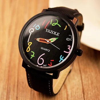 2020 Yazole Watch Корейская версия Студенческих часов с большим циферблатом, пара Кварцевых часов Relojes Mujer Relogio Feminino