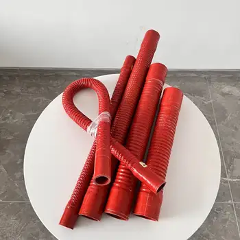ID30-100mm Красный Универсальный Силиконовый Гибкий шланг, трубка радиатора, труба для забора воздуха, Резиновый столяр высокого давления и высокой температуры.