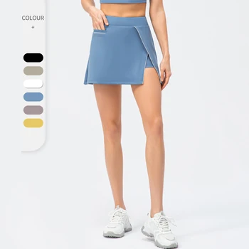 Высококачественная спортивная юбка для тенниса и гольфа, плиссированные шорты 2-В-1, женские повседневные мини-юбки для танцев, бега, йоги