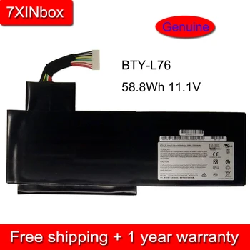 7XINbox 58.8Wh 11.1V Подлинный Аккумулятор для ноутбука BTY-L76 Для MSI Erazer X7613 MD98802 MS-1771 XMG C703 GS70 GS72 Серии GS60 5400 мАч