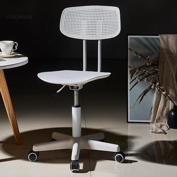 Современные минималистичные Офисные стулья Мебель для дома Подъемник Вращающееся кресло Кресло Со спинкой Спальня Досуг Студенческое общежитие Компьютерный стул