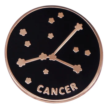 Знак Зодиака Рак, эмалевая булавка, брошь с Созвездием, значок, подарок лучшему другу