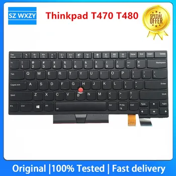 НОВАЯ Американо-Английская Клавиатура С Подсветкой Для Lenovo Thinkpad T470 T480 С Подсветкой Teclado 01AX569 01AX487 01AX528 01HX419 100% Протестирована