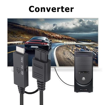 кабель-адаптер конвертера длиной 1 м Подходит для Nintendo 64 с цифровым кабелем, совместимым с HDMI, адаптер-конвертер Plug and Play для SNES / NGC /SFC