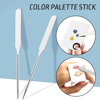 Палочка для смешивания цвета жидкой основы, шпатель, палочка для перемешивания нейл-арта, инструмент для макияжа