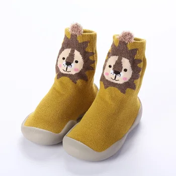 Kruleepo, теплые кроссовки для новорожденных, высокие ботинки для первых ходоков, Всесезонные Детские кроссовки для девочек и мальчиков, Мягкие хлопковые повседневные домашние кроссовки для пола